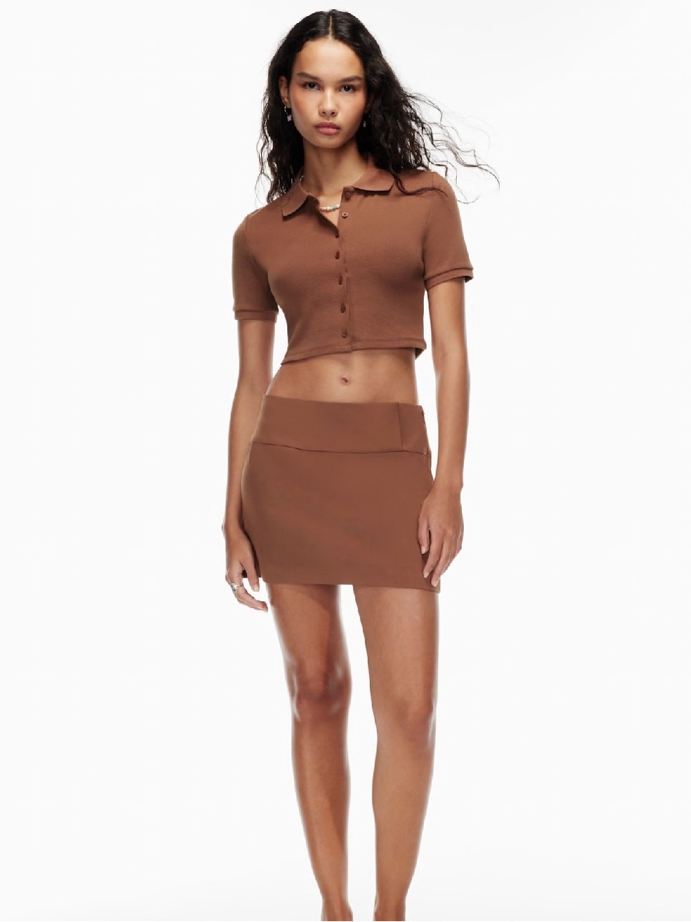 Sunday best Wendy skirt brown aritzia